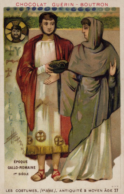 Trajes da Gália Romana, primeiro século de French School