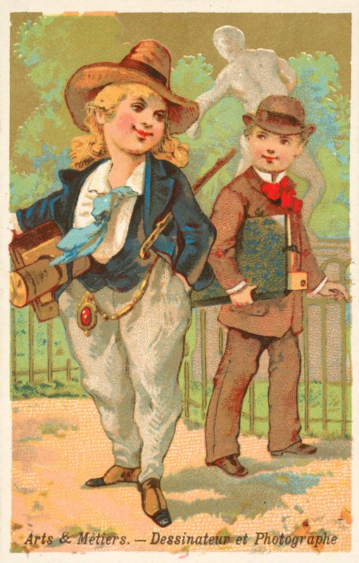 Desenhista e fotógrafo de French School