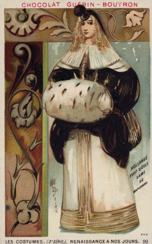 Esposa de comerciantes holandeses, século XVIII de French School