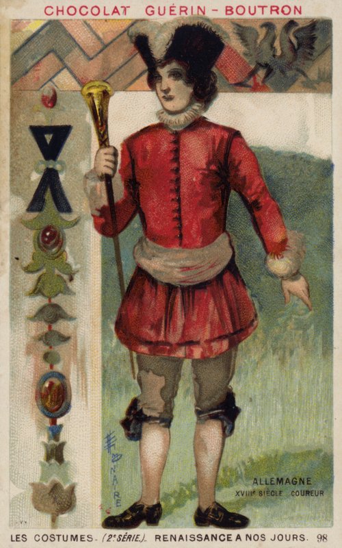 Mensageiro alemão, século XVIII de French School