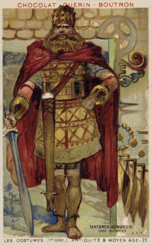 Chefe guerreiro tártaro húngaro de French School