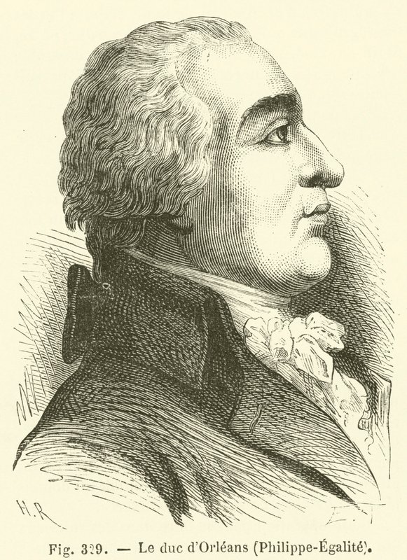 O duque de Orleans, Philippe-Egalite de French School