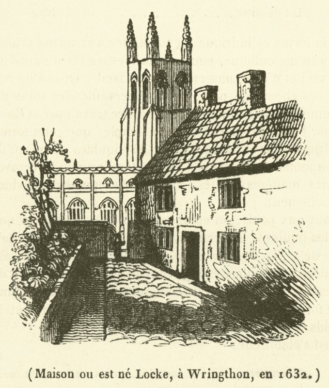 Casa onde está ne Locke, em Wringthon, em 1632 de French School