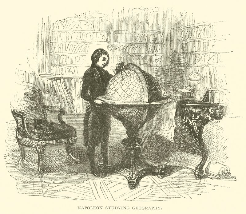 Napoleão estudando geografia de French School