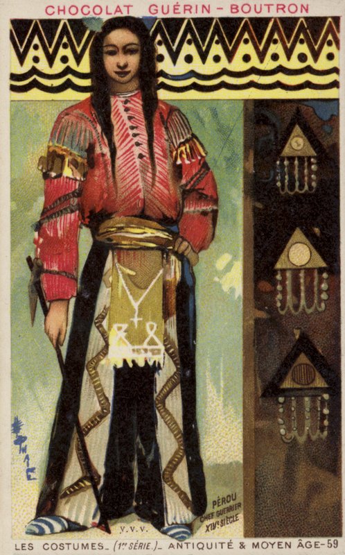 Chefe guerreiro peruano do século XIV de French School