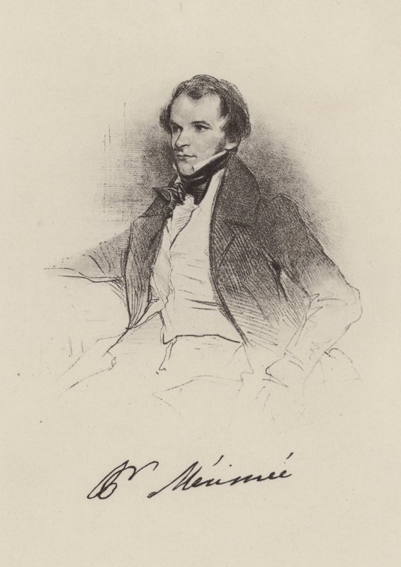Prosper Merimee, romancista francês e escritor de contos de French School