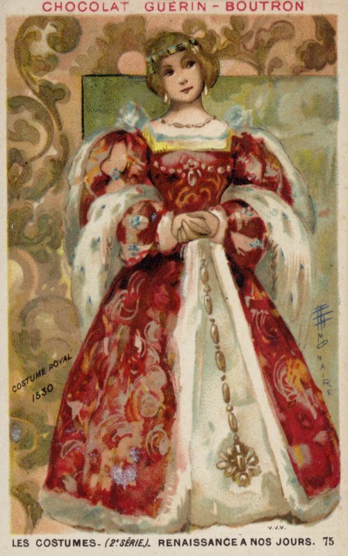 Vestido real, 1530 de French School