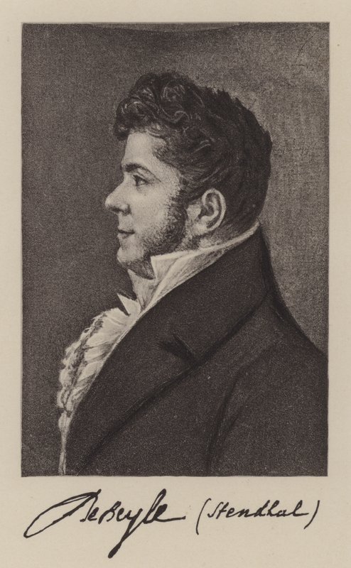 Stendhal (Marie-Henri Beyle), romancista francesa de French School