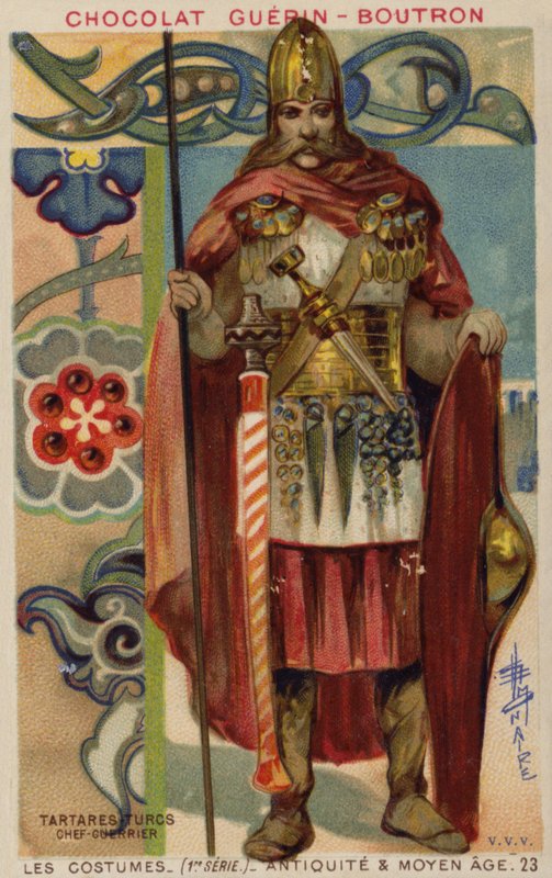 Chefe guerreiro tártaro turco de French School