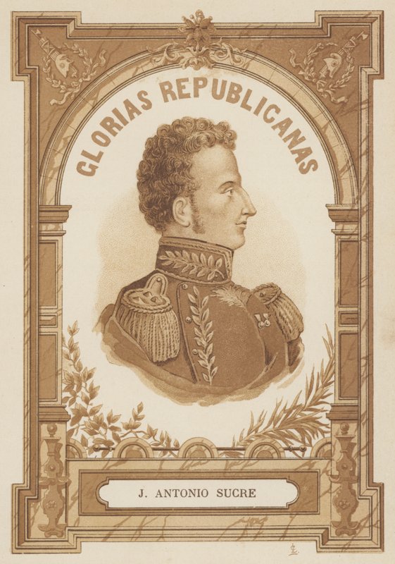 Antonio José de Sucre, líder político e militar venezuelano de Spanish School