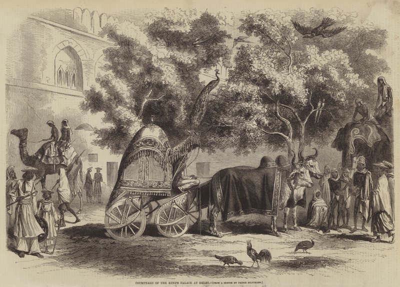 Pátio, de, a, reis, palácio, em, delhi de after A. Soltykoff