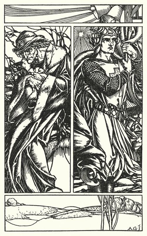 Ilustração para In Memoriam de Tennyson (gravura) de A. Garth Jones