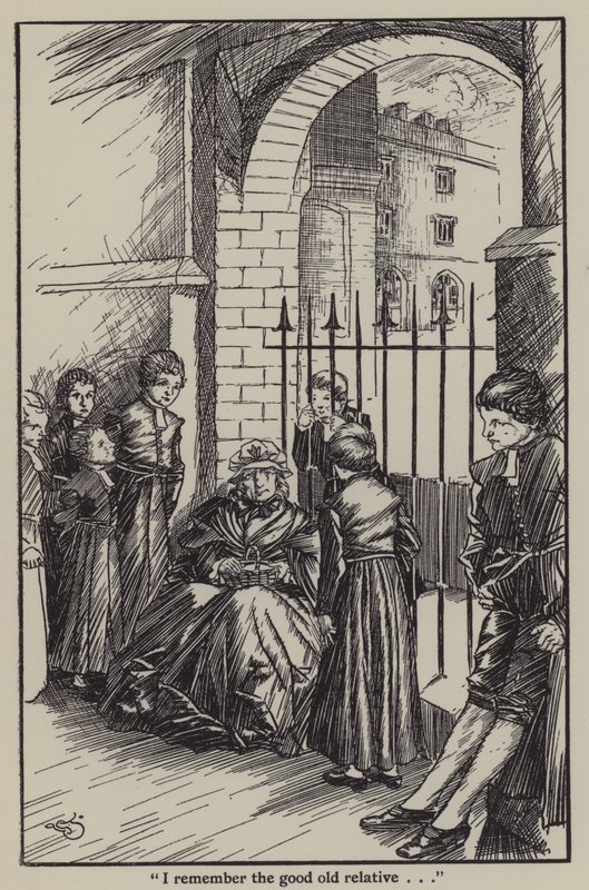 Ilustração de The Essays of Elia de Charles Lamb (litho) de A. Garth Jones