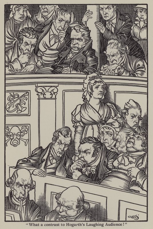 Ilustração de The Essays of Elia de Charles Lamb (litho) de A. Garth Jones