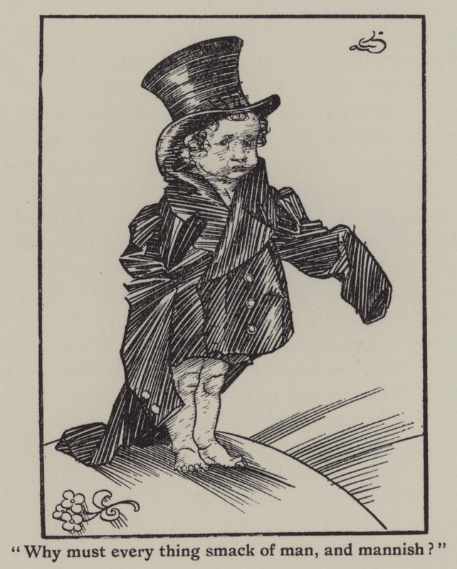 Ilustração de The Essays of Elia de Charles Lamb (litho) de A. Garth Jones