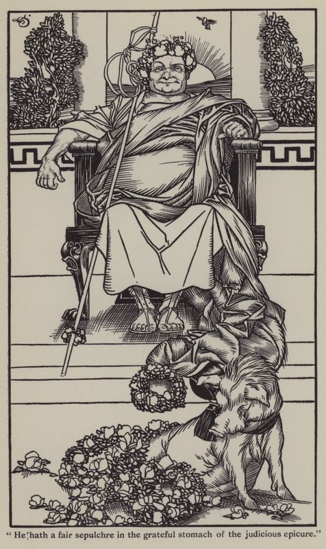 Ilustração de The Essays of Elia de Charles Lamb (litho) de A. Garth Jones