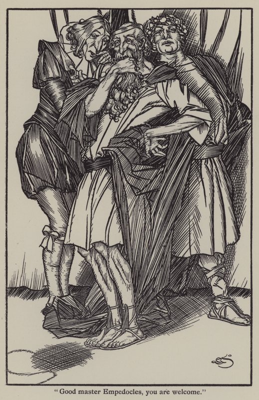 Ilustração de The Essays of Elia de Charles Lamb (litho) de A. Garth Jones