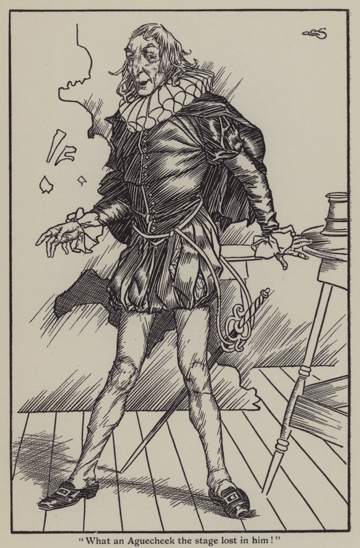 Ilustração de The Essays of Elia de Charles Lamb (litho) de A. Garth Jones