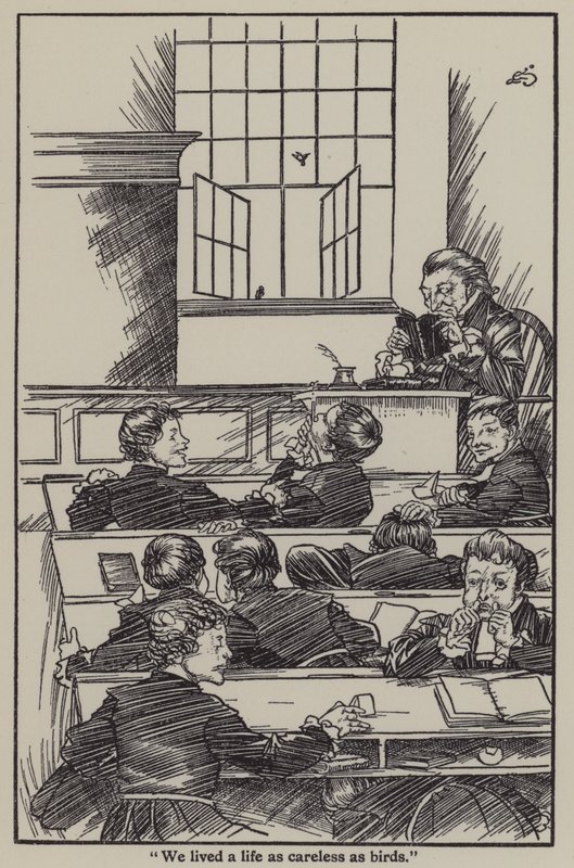 Ilustração de The Essays of Elia de Charles Lamb (litho) de A. Garth Jones