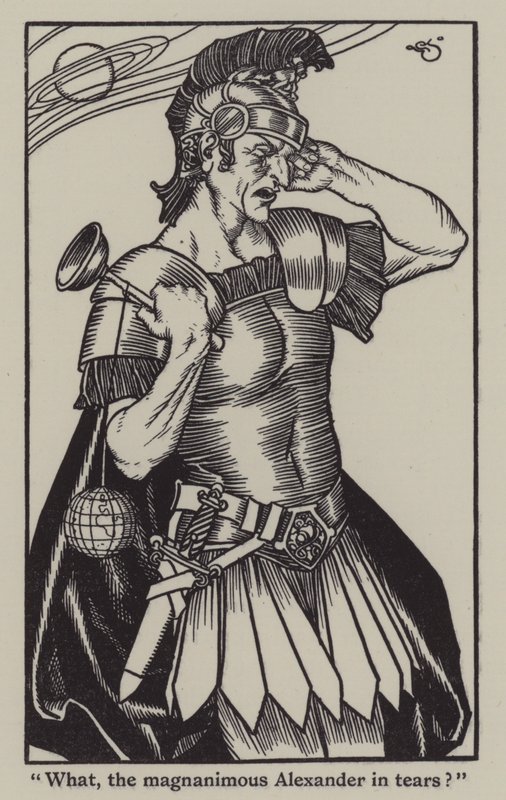 Ilustração de The Essays of Elia de Charles Lamb (litho) de A. Garth Jones