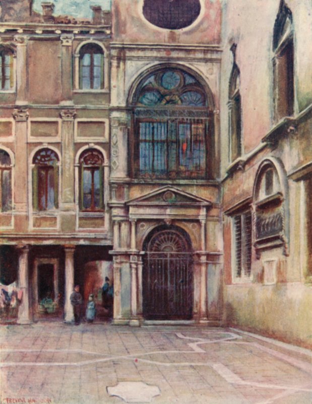 Pátio em Scuola Di S Giovanni Evangelista de A. Trevor Haddon