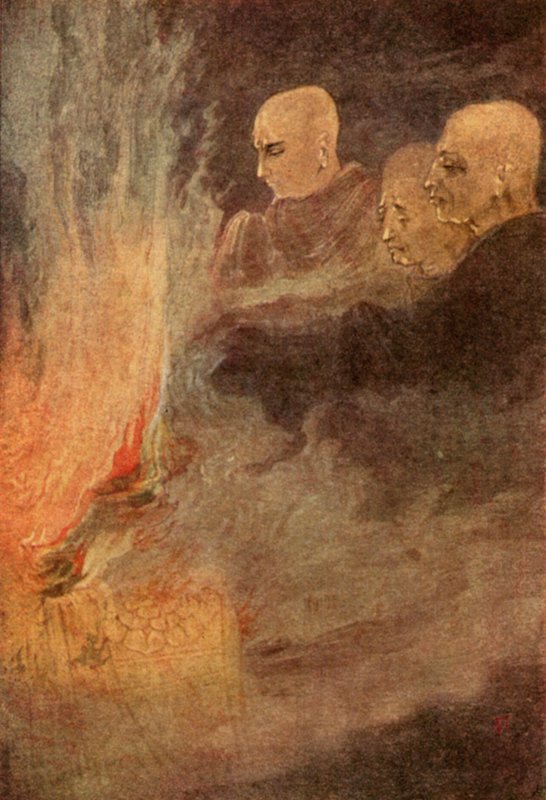 O lançamento final (cor litho) de Abanindranath Tagore