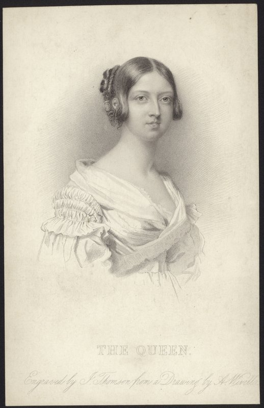 Retrato da rainha victoria de Abraham Wivell