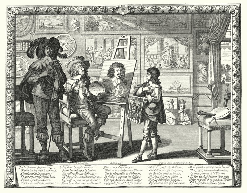 O Nobre Pintor (gravura) de Abraham (after) Bosse