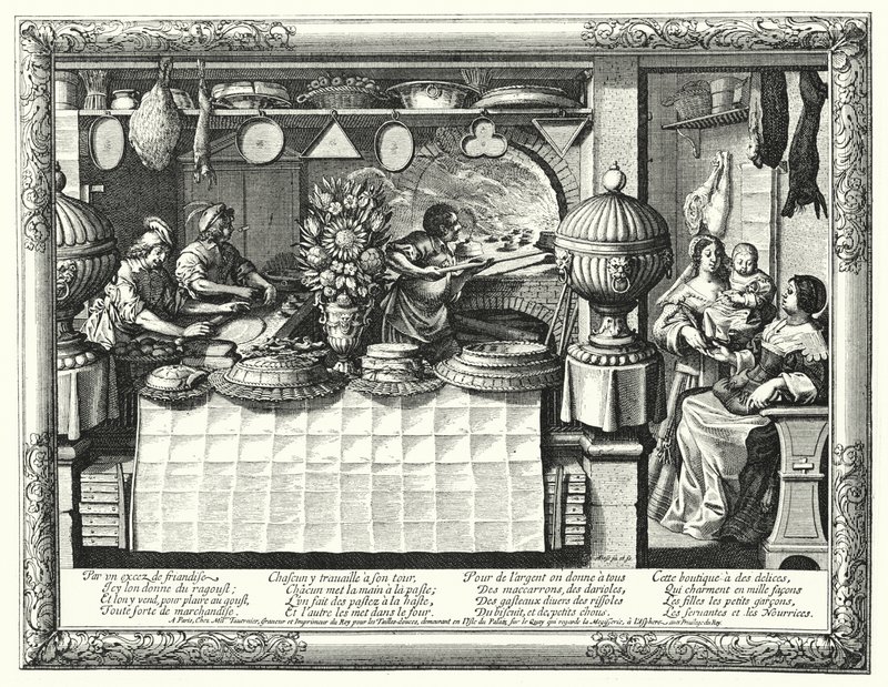 O Cozinheiro de Pastelaria (gravação) de Abraham (after) Bosse
