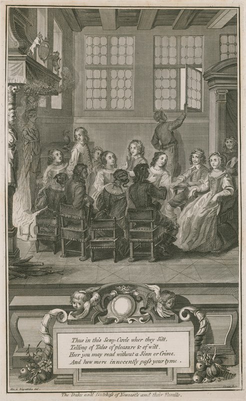 O duque e a duquesa de Newcastle e sua família de Abraham van Diepenbeeck
