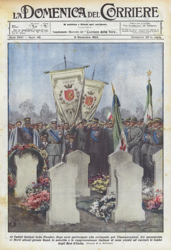 Para o italiano caído de Flandres de Achille Beltrame