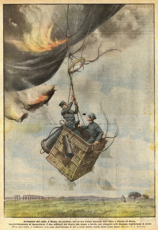 Aventuras do céu de Achille Beltrame
