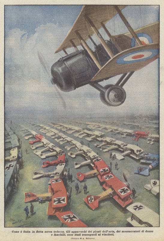 Como e depois da frota aérea alemã de Achille Beltrame