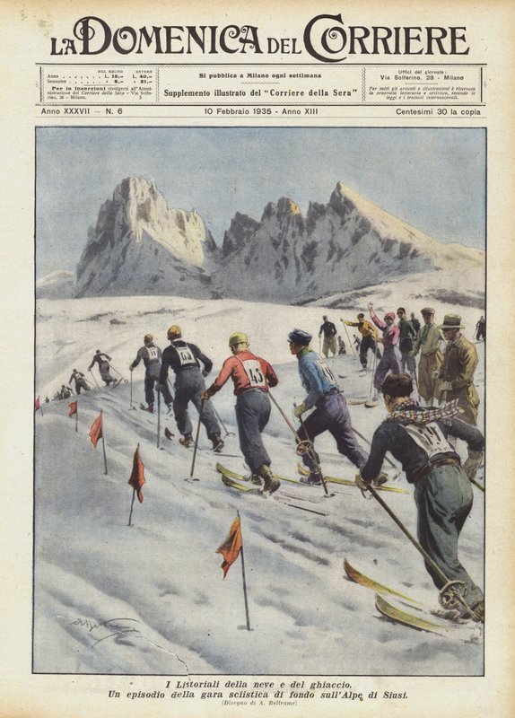 O Littoriali de neve e gelo de Achille Beltrame