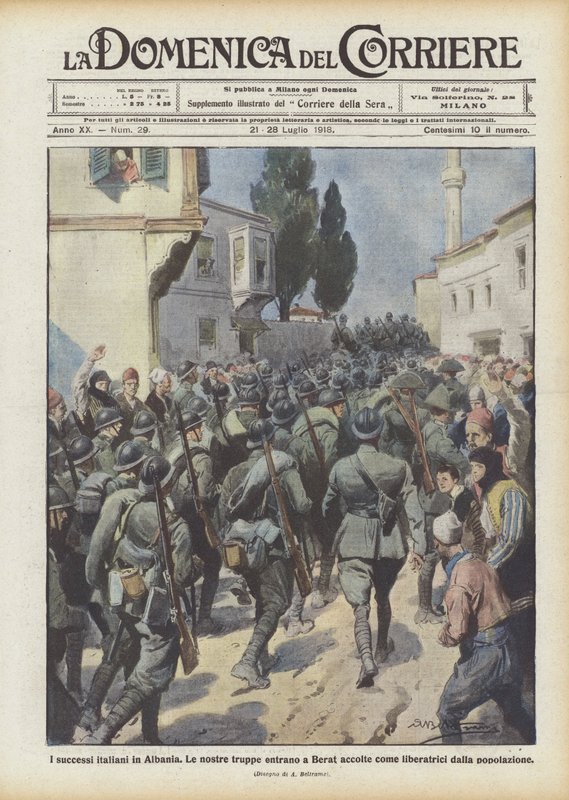 Sucessos italianos na Albânia de Achille Beltrame