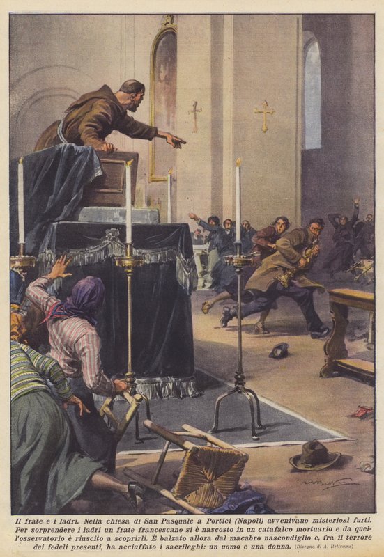 O frade e os ladrões de Achille Beltrame
