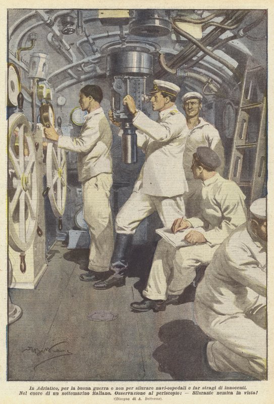 No Adriático, pela boa guerra e não por torpedear navios-hospital e massacres de inocentes de Achille Beltrame