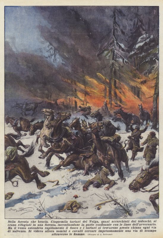 Na floresta ardente de Achille Beltrame