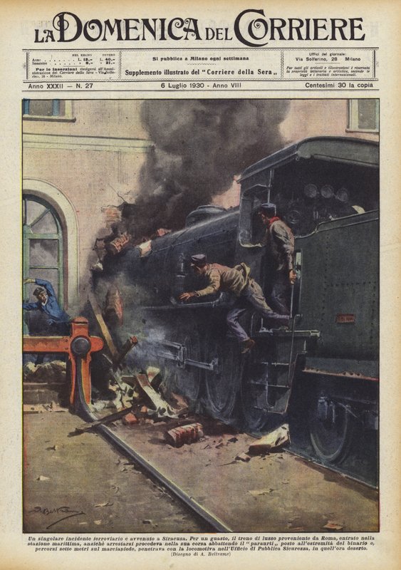 Um acidente ferroviário singular ocorreu em Siracusa de Achille Beltrame