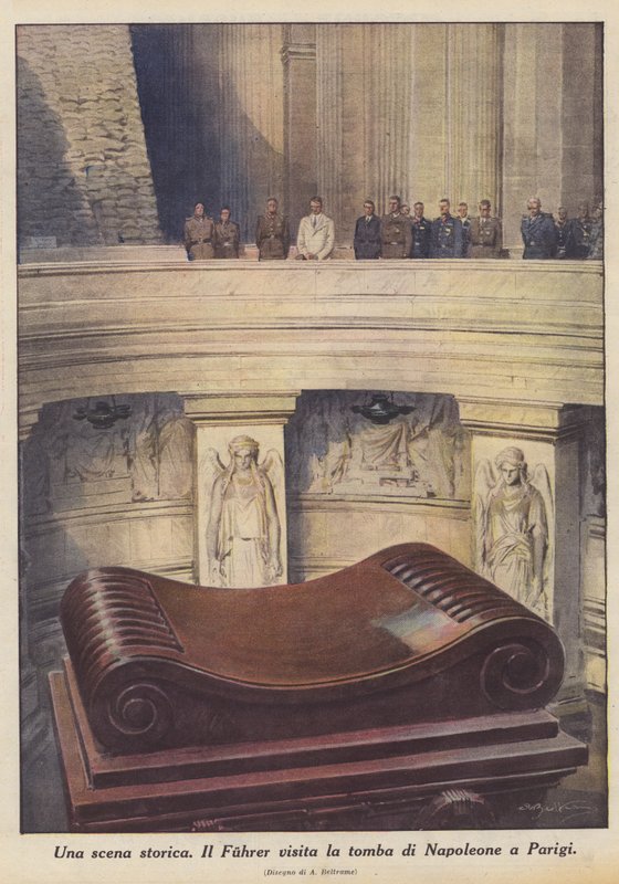 Uma cena histórica (litografia a cores) de Achille Beltrame