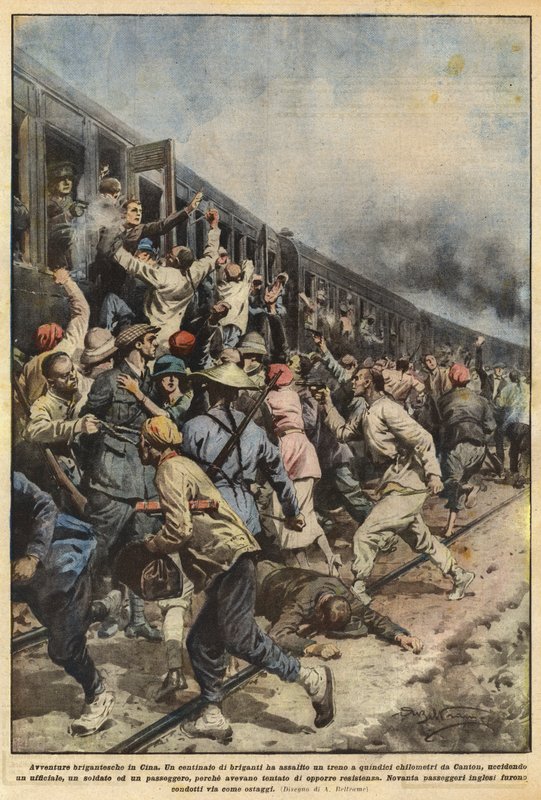 Aventuras de Brigantine na China de Achille Beltrame