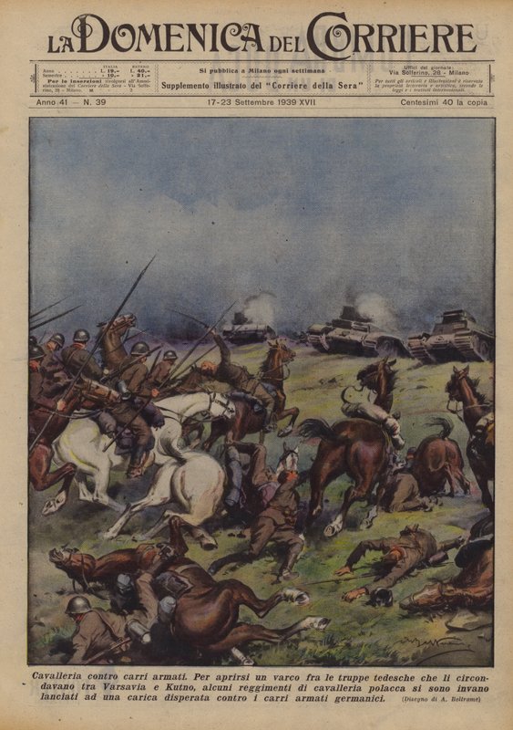 Cavalaria contra tanques de Achille Beltrame