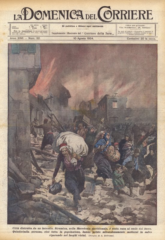Cidade destruída pelo fogo de Achille Beltrame