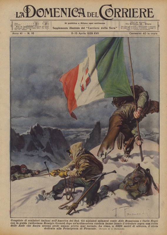 Conquistas de alpinistas italianos na América do Sul de Achille Beltrame