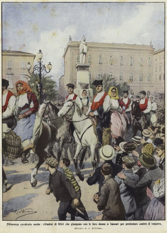 Manifestações na Sardenha de Achille Beltrame