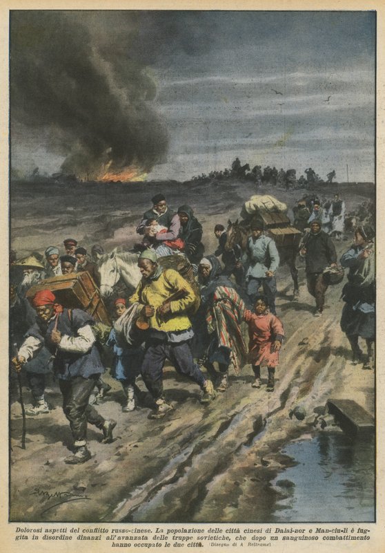 Aspectos dolorosos do conflito russo-chinês de Achille Beltrame