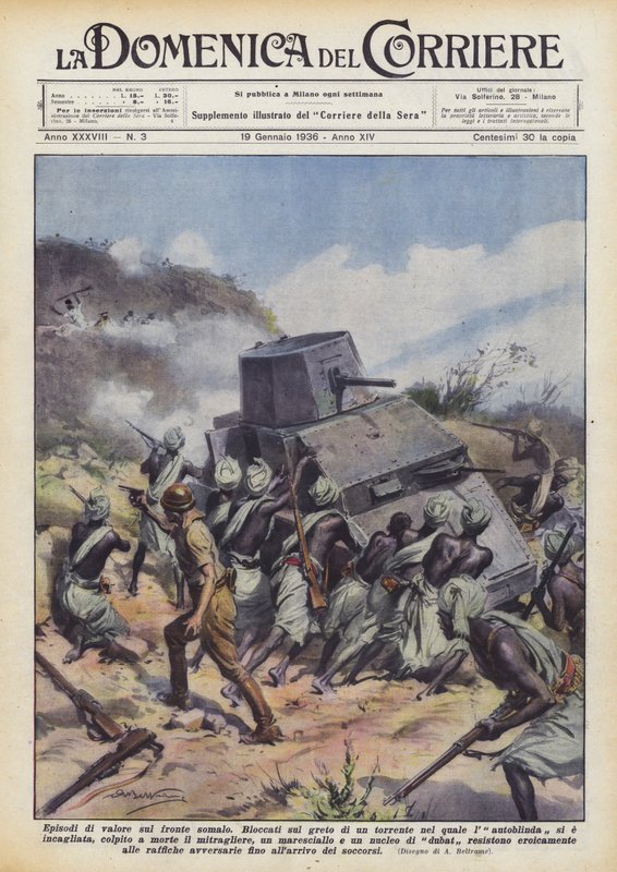 Episódios valiosos na frente somali de Achille Beltrame