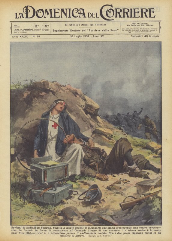 Heróis de italianos na Espanha de Achille Beltrame