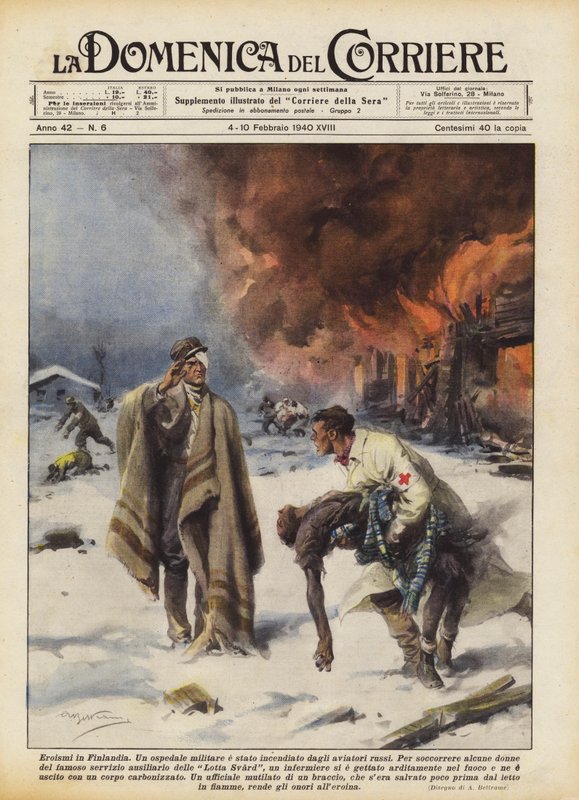 Heroismos na Finlândia de Achille Beltrame