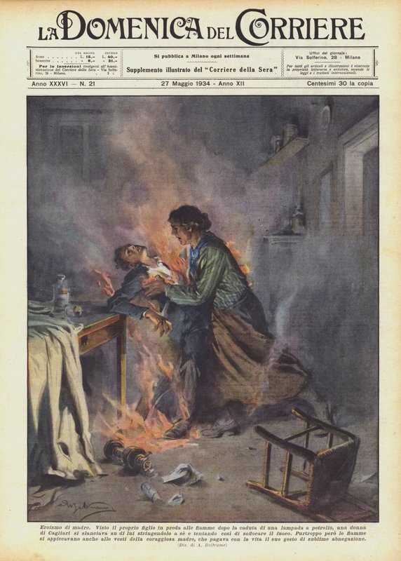 Heroísmo da mãe de Achille Beltrame